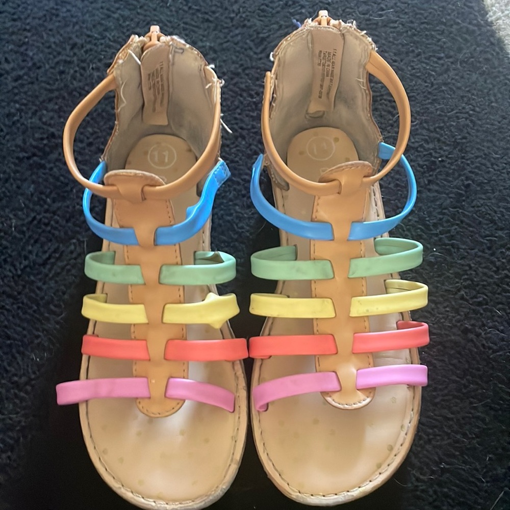 Rainbow sandals size 11